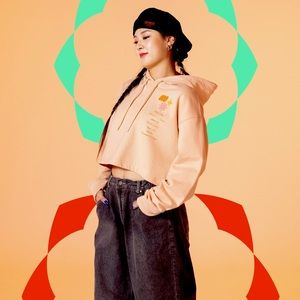 BTS Peach Cropped Hoodie (PTD Concert LA)